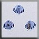13032 Crystal Treasures-Rondele 4mm Lt Sapphire Ab (Qty. 3) THUMBNAIL